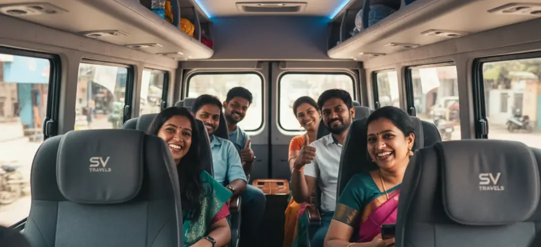 Tempo traveller for 12 seater