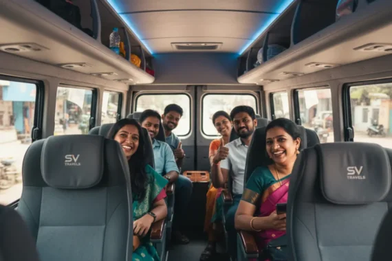 Tempo traveller for 12 seater